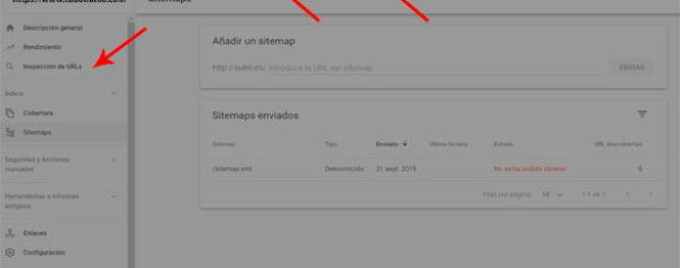 Indexar página web en Google, enviar url